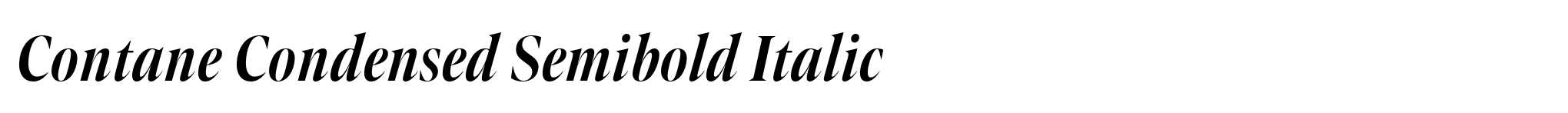 Contane Condensed Semibold Italic image